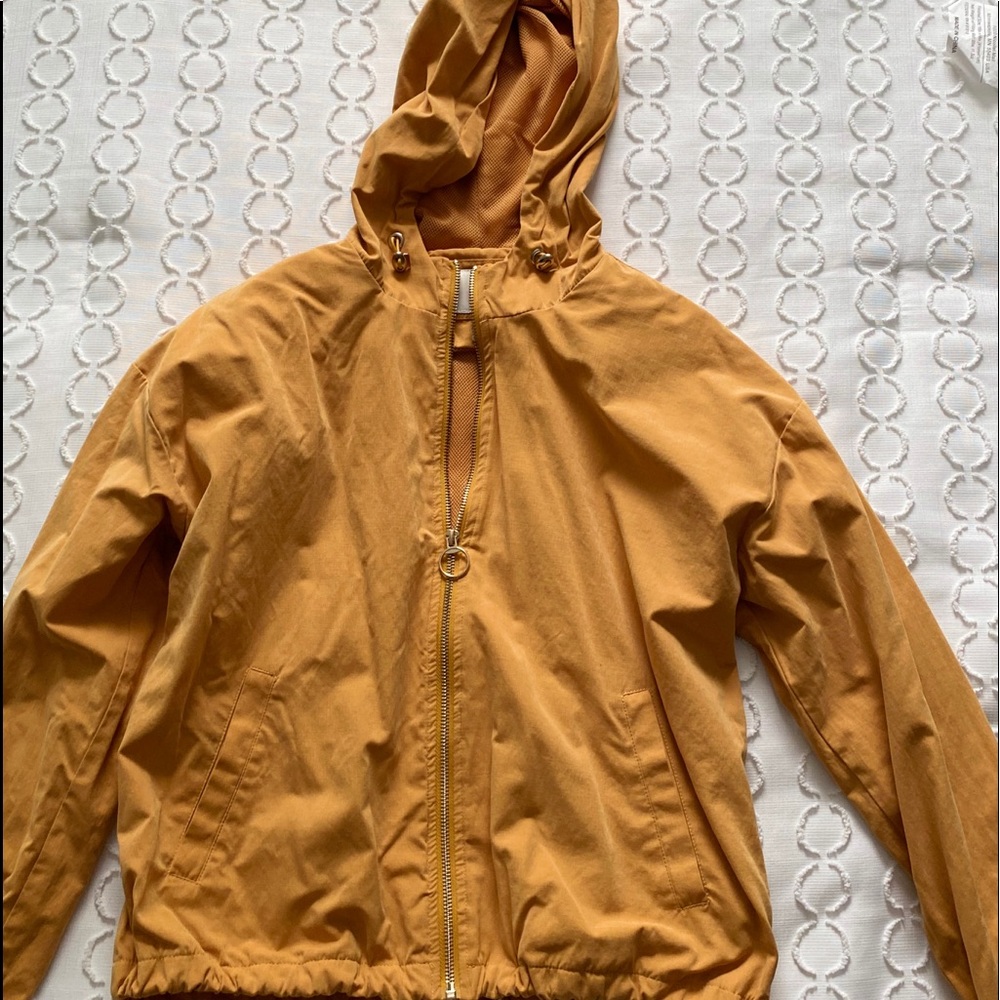 Forever21 mustard yellow windbreaker
